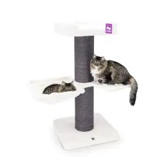 Arbre à Chat Maine Coon 117 Off White - Petrebels à 219,00 € - Petrebels - 4094431462 - Arbre à chat & griffoir
