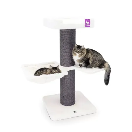Arbre à Chat Maine Coon 117 Off White - Petrebels à 219,00 € - Petrebels - 4094431462 - Arbre à chat & griffoir
