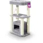 Arbre à Chat Villa 100 Gris - Petrebels à 189,00 € - Petrebels - 4094431452 - Arbre à chat & griffoir