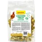 Mélange de Snack pour poules à l'ail, herves et algues pop-corn 20gr - Kinlys à 2,45 € - Kinlys - 24411 - Accueil