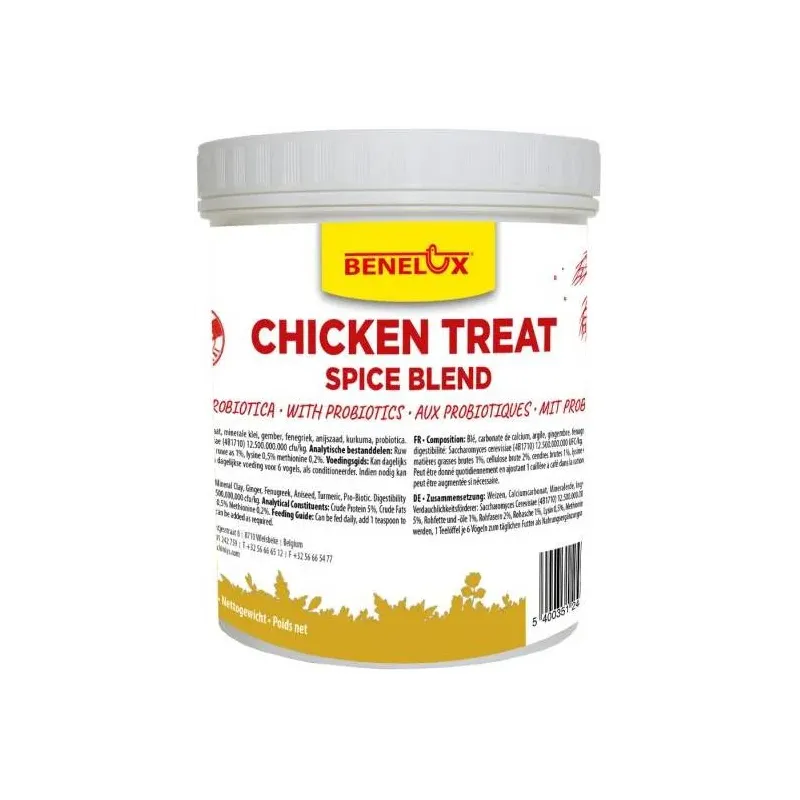 Mélange d'herbes pour poules avec probiotiques 500gr - Benelux