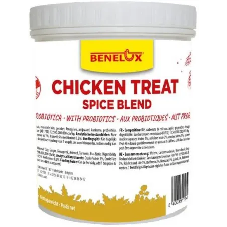 Mélange d'herbes pour poules avec probiotiques 500gr - Kinlys à 11,95 € - Kinlys - 24416 - Complément Alimentaire