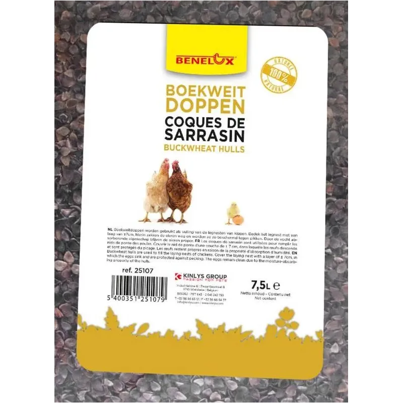 Cosse de Sarrasin 7,5L - Benelux Cosse de Sarrasin 7,5L - Benelux