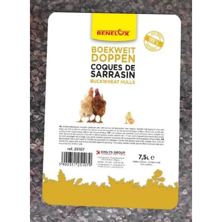 Cosse de Sarrasin 7,5L - Benelux à 14,95 € - Kinlys - 25107 - Accueil