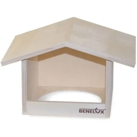 Nid Intérieur en bois Indigènes 20,5x16x13,5cm - Benelux à 5,75 € - Kinlys - 14583 - Nids
