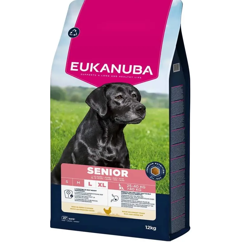 Senior Breed Large L-XL Poulet 12kg - Eukanuba Senior Breed Large L-XL Poulet 12kg - Eukanuba