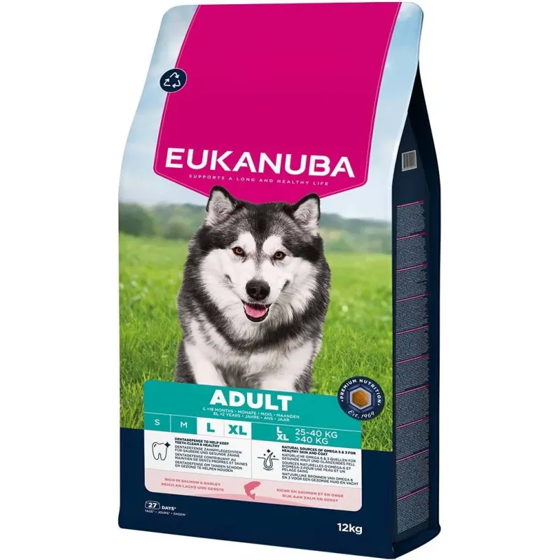 Adult Breed Large L-XL Saumon 12kg - Eukanuba Adult Breed Large L-XL Saumon 12kg - Eukanuba