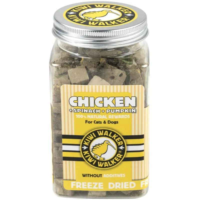 Snack Foie de Poulet + Epinard + Potiron 100gr - Kiwi Walker
