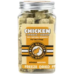 Snack Poulet + Epinard + Carotte 65gr - Kiwi Walker à 7,95 € - Grizo - 324511000 - Snacks
