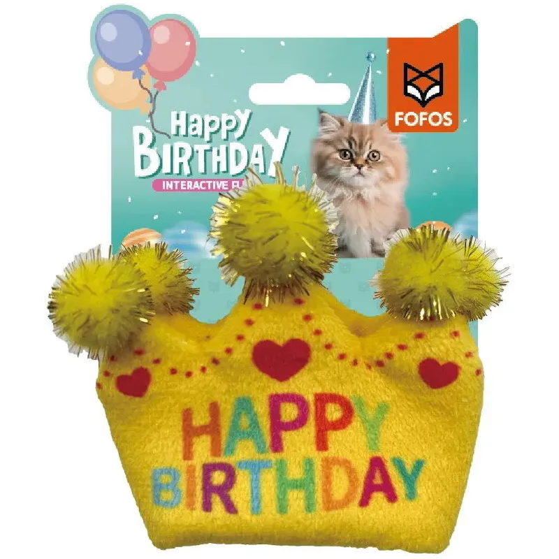 Couronne d'anniversaire Chat 7,5cm - Fofo's Couronne d'anniversaire Chat 7,5cm - Fofo's