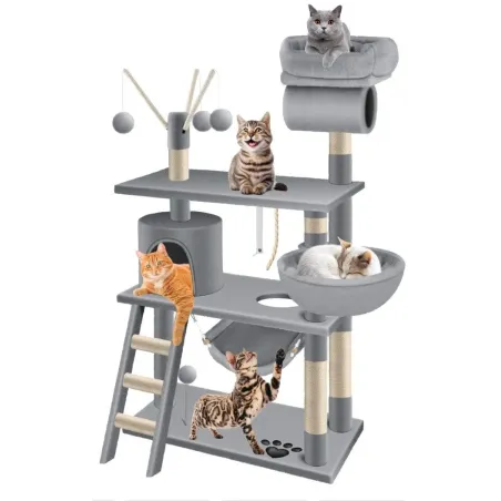 Arbre à Chat Calvin 77x41x143cm - Grizo à 149,00 € - Grizo - 440430 - Arbre à chat & griffoir