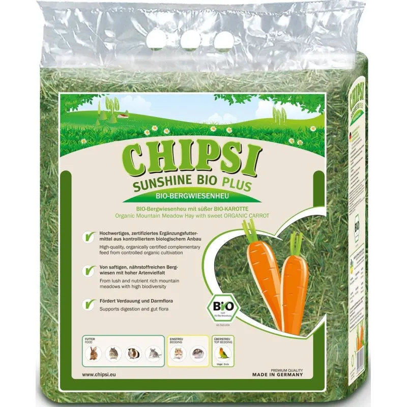 Sunshine Bio Plus Carotte 600gr - Chipsi Sunshine Bio Plus Carotte 600gr - Chipsi