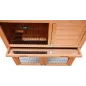 Clapier En Bois Pompom 98x54x100cm - Grizo Clapier En Bois Pompom 98x54x100cm - Grizo