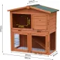 Clapier En Bois Pompom 98x54x100cm - Grizo Clapier En Bois Pompom 98x54x100cm - Grizo