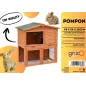 Clapier En Bois Pompom 98x54x100cm - Grizo Clapier En Bois Pompom 98x54x100cm - Grizo
