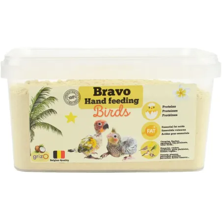 Aliment d’Élevage à la Main pour Oisillons 800gr - Bravo à 11,55 € - Grizo - 102205050 - Alimentation