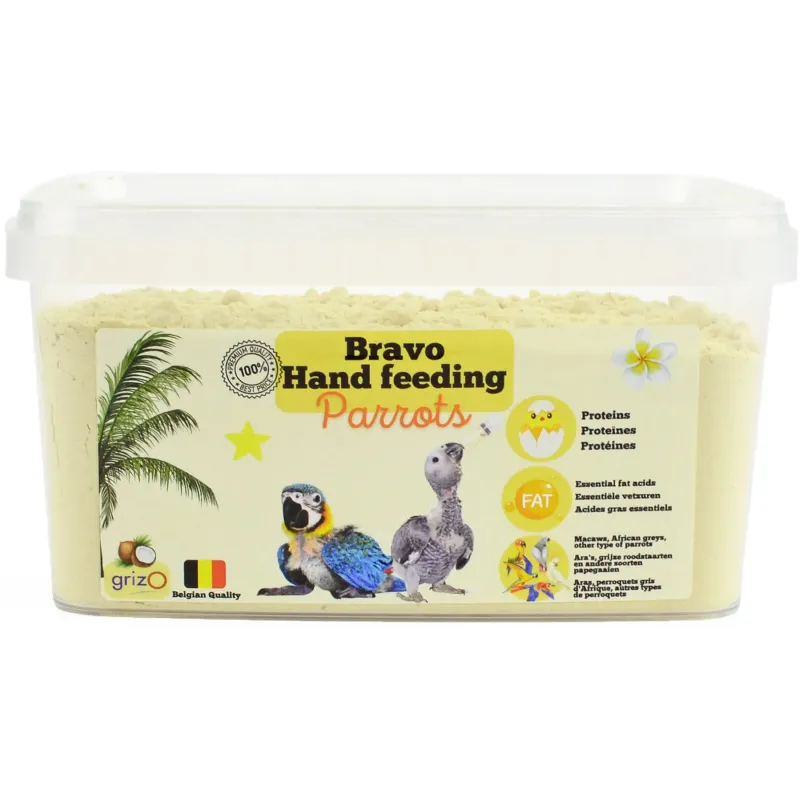 Aliment d’Élevage à la Main pour Bébés Perroquets 800gr - Bravo Aliment d’Élevage à la Main pour Bébés Perroquets 800gr - Bravo