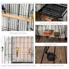Kojo cage oiseaux sur pied 51x51x153cm - Grizo - 149,00 € - Grizo - 5400170135710 - Ornibird SRL