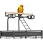 Kio cage oiseaux/perroquets 67x67x155cm - Grizo