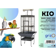 Kio cage oiseaux/perroquets 67x67x155cm - Grizo - 269,00 € - Grizo - 5400170135680 - Ornibird SRL