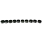 10 bagues fermées vertes 9 mm gravure au laser avec année 2026 - Ornibird