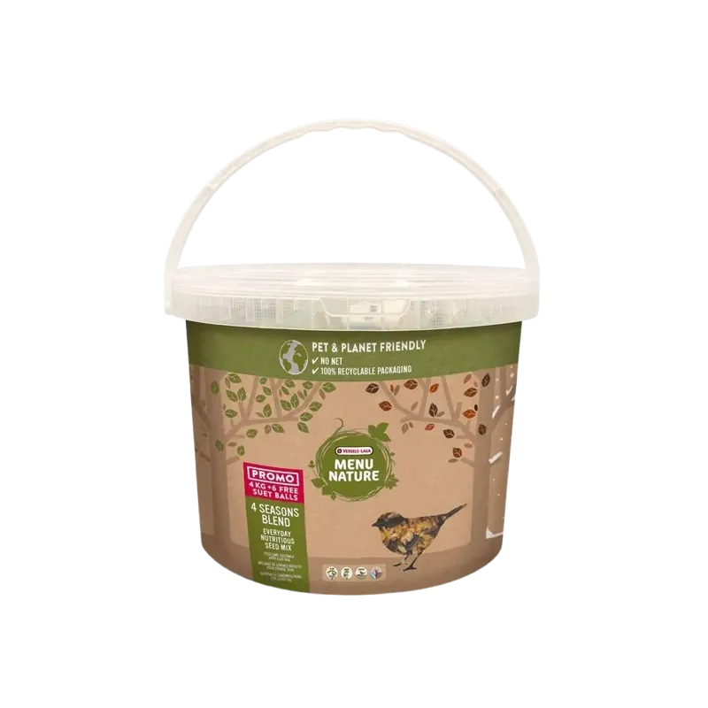 Mélange 4 saisons 4kg + 6 boules de graisse - Menu Nature - Promo Mélange 4 saisons 4kg + 6 boules de graisse - Menu Nature - Promo