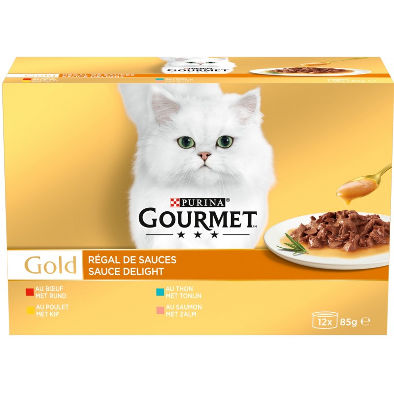 DLC 11/2025 - Gold - Régal de sauce 12x85gr - Gourmet DLC 11/2025 - Gold - Régal de sauce 12x85gr - Gourmet