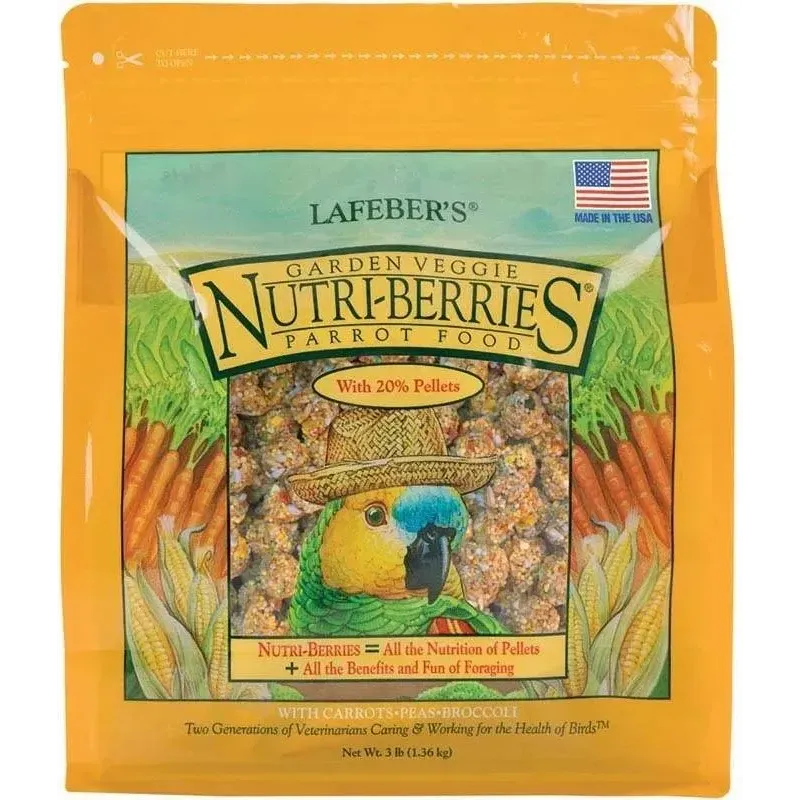 Nutri-Berries Garden Veggie Perroquet 1,36kg - Lafeber's Nutri-Berries Garden Veggie Perroquet 1,36kg - Lafeber's