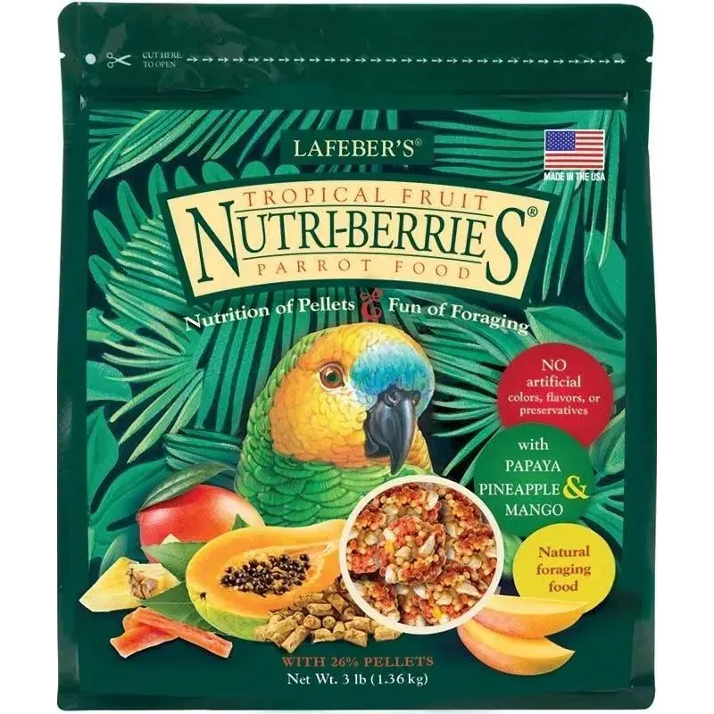 Nutri-Berries Tropical Fruit Perroquet 1,36kg - Lafeber's Nutri-Berries Tropical Fruit Perroquet 1,36kg - Lafeber's