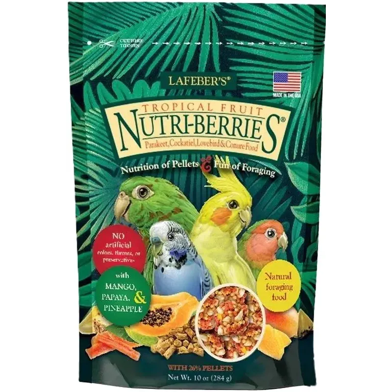 Nutri-Berries Tropical Fruit Cockatiel 284gr - Lafeber's Nutri-Berries Tropical Fruit Cockatiel 284gr - Lafeber's