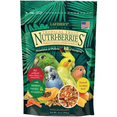 Nutri-Berries Tropical Fruit Cockatiel 284gr - Lafeber's à 14,95 € - Lafeber's - LF32640 - Lafeber's