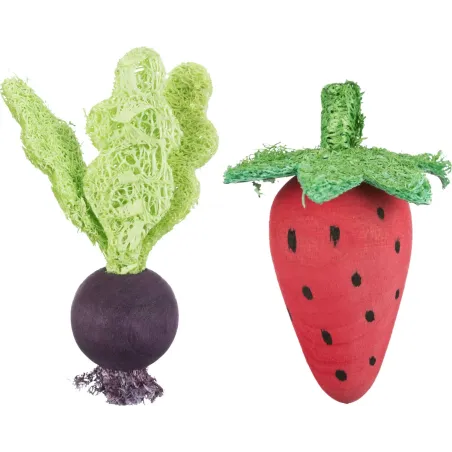 Ensemble de jouets en bois pour rongeurs 6/9cm - Trixie à 4,50 € - Trixie - 61949 - Jouets