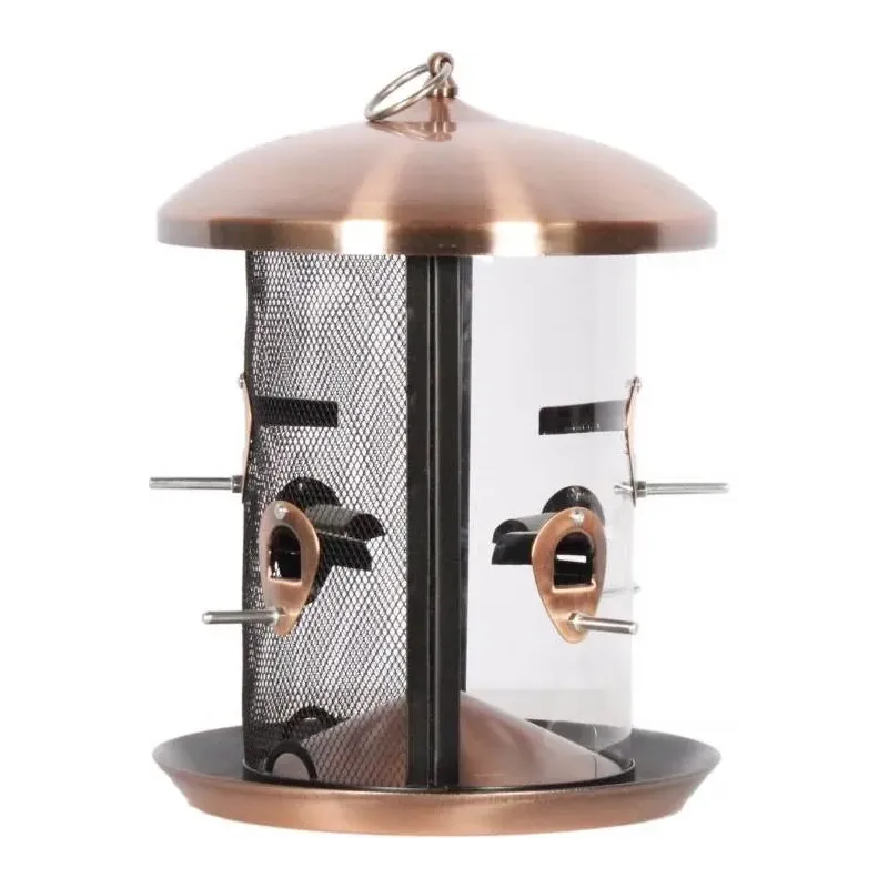 Silo d'alimentation métal double cuivre/noir - Kinlys