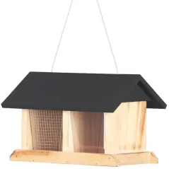 Silo d'alimentation multiple toit gris Vera - Kinlys à 26,95 € - Kinlys - 17733 - Oiseaux de la nature
