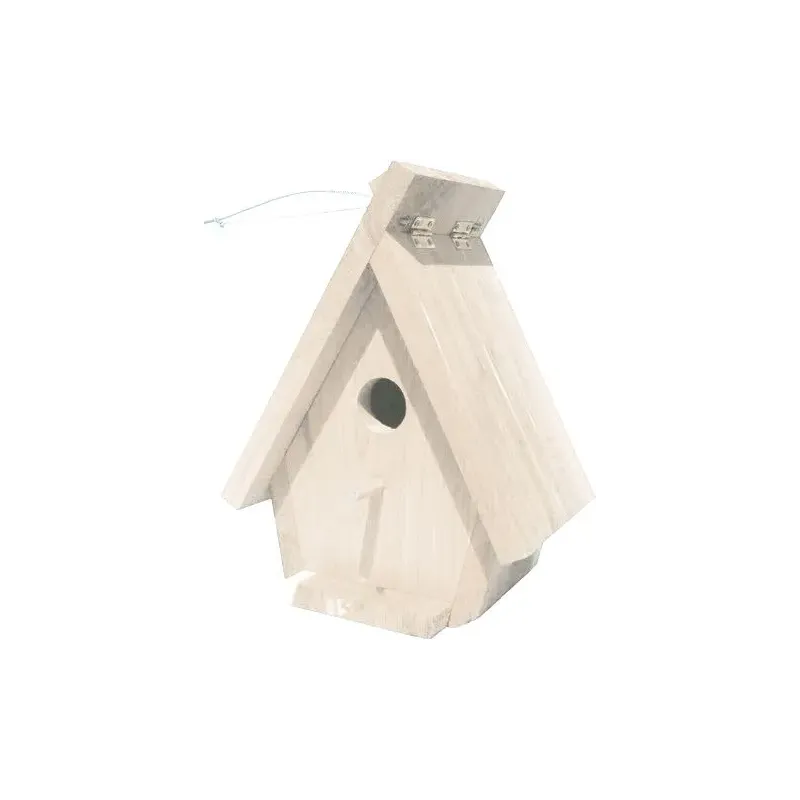 Maison pour oiseaux en bois de pin 18,5x13x24,5cm - Kinlys