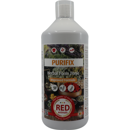 DLC 02/26 Purifix (purification, renforce la résistance) 1L - Red Animals à 29,50 € - Red Animals - RAPUF - Vente Flash