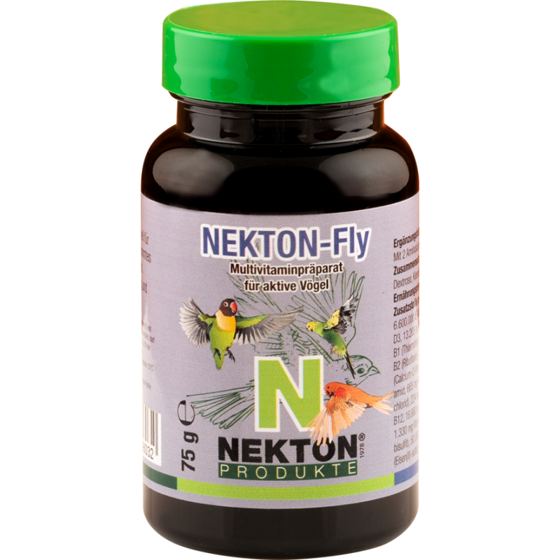 DLC 02/26 Nekton-Fly 75gr - Complexe multivitaminés pour pigeons et gallinacés - Nekton