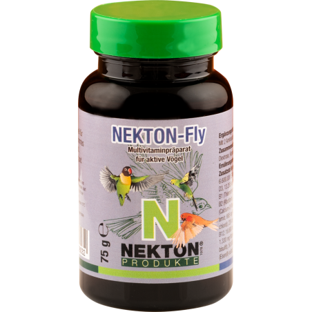 DLC 02/26 Nekton-Fly 75gr - Complexe multivitaminés pour pigeons et gallinacés - Nekton à 8,95 € - Nekton - 206075 - Vente Flash