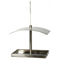 Mangeoire rectangulaire en inox avec fil métallique pour suspension - Benelux à 28,65 € - Kinlys - 17571 - Mangeoires