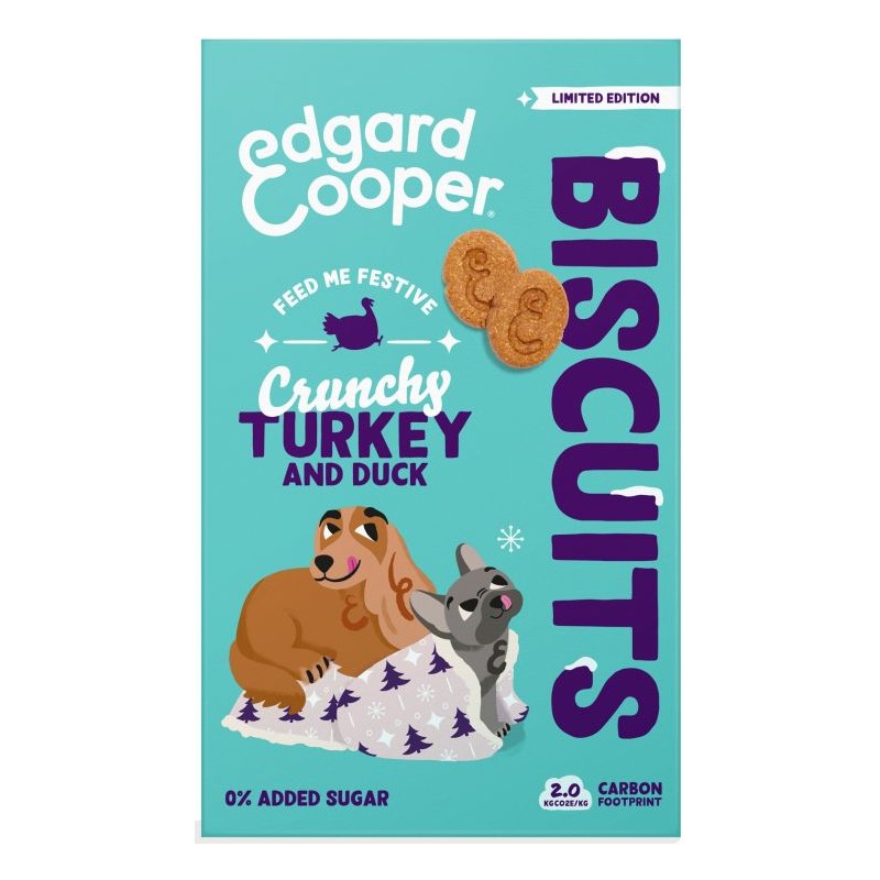 DLC 11/01/26 - Chien Biscuit Canard et Dinde 400gr - Edgard & Cooper DLC 11/01/26 - Chien Biscuit Canard et Dinde 400gr - Edgard & Cooper