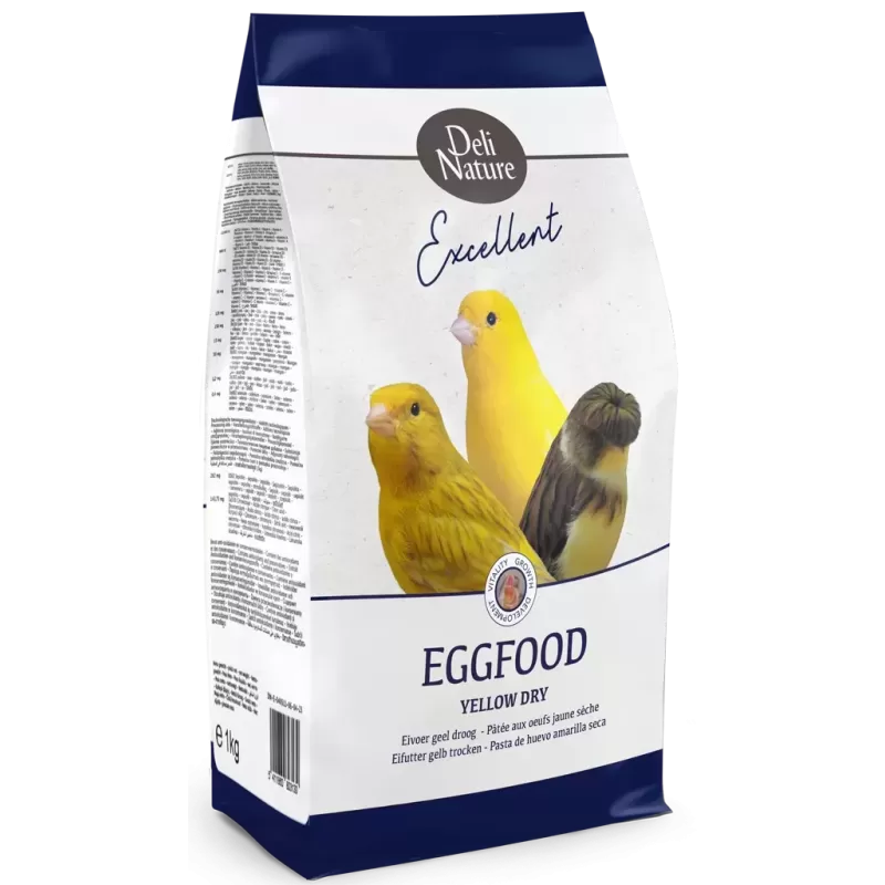 DLC 02/26 Patée aux oeufs jaune sèche 1kg - Deli Nature DLC 02/26 Patée aux oeufs jaune sèche 1kg - Deli Nature