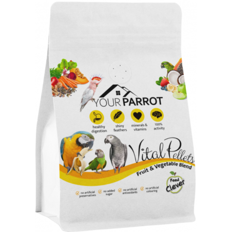 Sac Endommagé - Mélange de fruits & légumes Vital Pellets 10kg - Your Parrot à 69,95 € - Your Parrot - 117302 - Perroquets