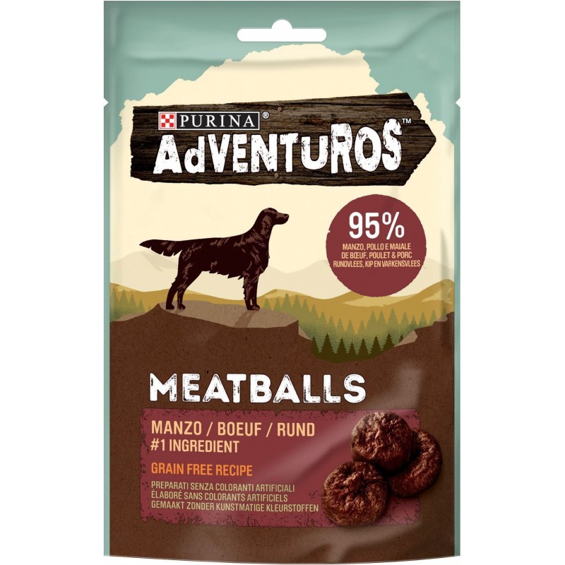 DLC 01/2026 Adventuros - Meatballs Boeuf 70gr - Purina DLC 01/2026 Adventuros - Meatballs Boeuf 70gr - Purina