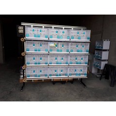 Batterie de 12 cages 64x30x34 Modèle Champion- New Canariz - 1 260,00 € - New Canariz - 1516739131636 - Ornibird SRL