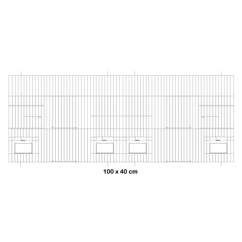 Façade de cage en métal avec portes mangeoires 100x40cm - Fauna 14658 Fauna BirdProducts 38,65 € Ornibird Façade de cage en métal avec portes mangeoires 100x40cm - Fauna 14658 Fauna BirdProducts 38,65 € Ornibird