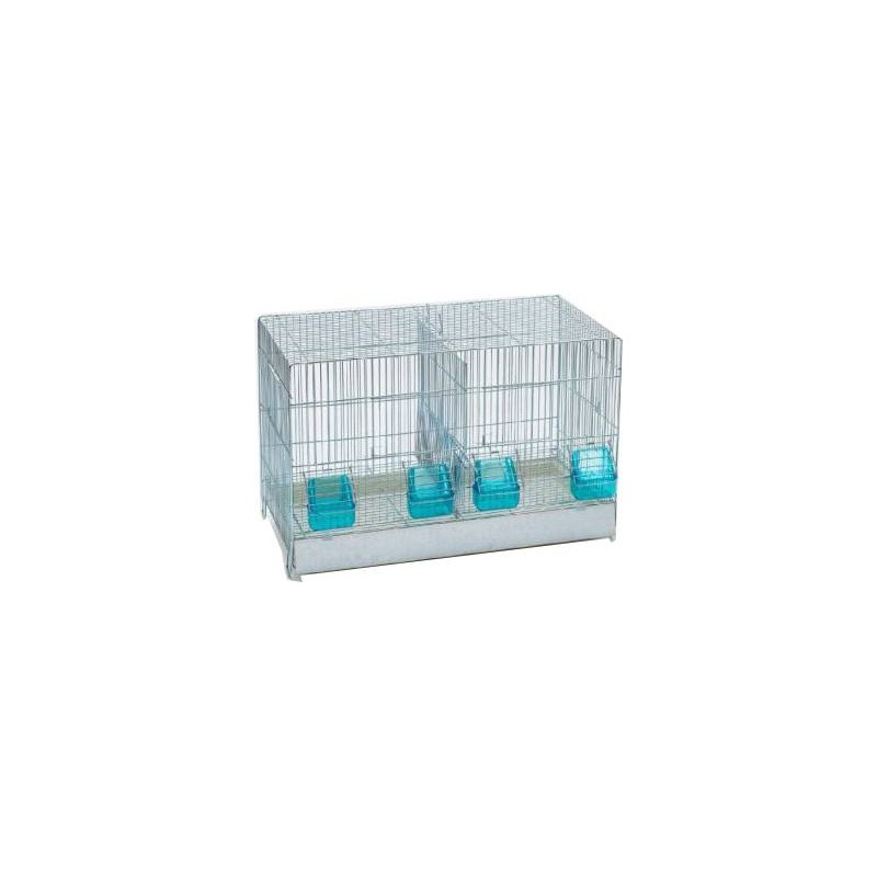 Cage Cova avec tiroir en plastique et 2 compartiments 55x32x36cm Cage Cova avec tiroir en plastique et 2 compartiments 55x32x36cm