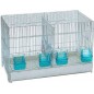 Cage Cova avec tiroir en plastique et 2 compartiments 55x32x36cm Cage Cova avec tiroir en plastique et 2 compartiments 55x32x36cm
