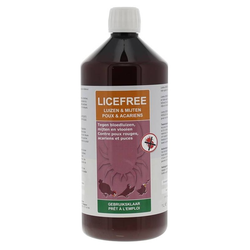 Licefree liquid ready-to-use (against mites and lice) 1L - Licefree 21011 Licefree 19,45 € Ornibird