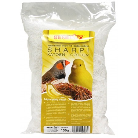 Bourre nid Sharpi de coton 150gr à 1,75 € - Bevo - 14548 - Matériaux nids
