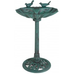 Fontaine extérieure en plastique avec 2 oiseaux à 26,95 € - Kinlys - 17210 - Abris & Mangeoires